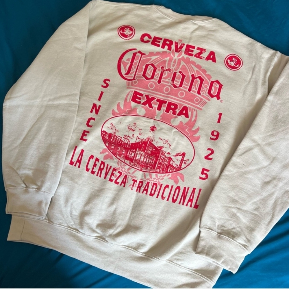 NWOT Unisex Corona Crewneck Sweatshirt - Picture 5 of 8